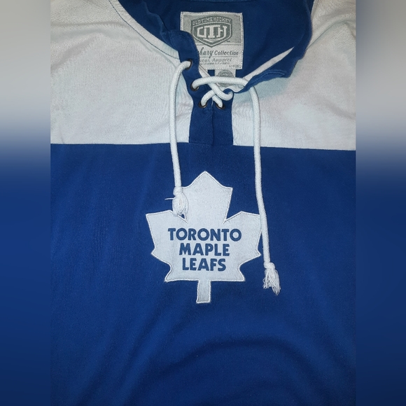 NHL | OldTime Hockey Newbury Collection Toronto Maple Leafs Long Sleeve Size M - Picture 3 of 9